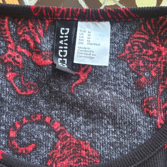 H&M BODYCON DRAGON DRESS Sz:M - Picture 6 of 8